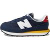 imageNew Balance Kids 574 V1 LaceUp SneakerNb NavyVarsity Gold