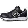 imageNew Balance Kids Fresh Foam 650 V1 Bungee Lace with Top Strap Running ShoeBlackMetallic SilverWhite