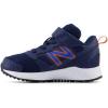 imageNew Balance Kids Fresh Foam 650 V1 Bungee Lace with Top Strap Running ShoeNb NavyBlue OasisTeam Orange