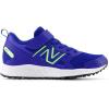 imageNew Balance Kids Fresh Foam 650 V1 Bungee Lace with Top Strap Running ShoeTeam RoyalBleached Lime Glo