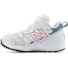 imageNew Balance Kids Fresh Foam 650 V1 Bungee Lace with Top Strap Running ShoeWhiteReal PinkHeron Blue