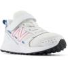 imageNew Balance Kids Fresh Foam 650 V1 Bungee Lace with Top Strap Running ShoeWhiteReal PinkHeron Blue