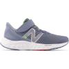 imageNew Balance Kids Fresh Foam Arishi V4 Hook ampamp Loop Running ShoesArctic GreyPixel GreenTrue Red