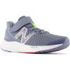 imageNew Balance Kids Fresh Foam Arishi V4 Hook ampamp Loop Running ShoesArctic GreyPixel GreenTrue Red