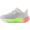 imageNew Balance Kids Fresh Foam Arishi V4 Hook ampamp Loop Running ShoesLight AluminumCyber LilacNeon Pink