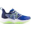 imageNew Balance Kids Rave Run V2 LaceUp Running ShoesTeam RoyalBlue OasisBleached Lime Glo