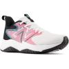 imageNew Balance Kids Rave Run V2 LaceUp Running ShoesWhiteReal PinkBlack