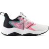 imageNew Balance Kids Rave Run V2 LaceUp Running ShoesWhiteReal PinkBlack