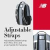 imageNew Balance Laptop Backpack Team Travel Sports Gym Bag for Men and Women Grey 18 InchGrey