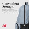 imageNew Balance Laptop Backpack Team Travel Sports Gym Bag for Men and Women Grey 18 InchGrey