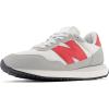 imageNew Balance Mens 237 V1 SneakerConcreteGrey MatterTrue Red