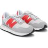 imageNew Balance Mens 237 V1 SneakerConcreteGrey MatterTrue Red