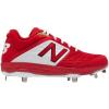 imageNew Balance Mens 3000 V4 Metal Baseball ShoeRedWhite