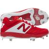 imageNew Balance Mens 3000 V4 Metal Baseball ShoeRedWhite