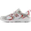 imageNew Balance Mens 408 V1 SneakerWhiteSilver MetallicMercury Red