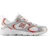 imageNew Balance Mens 408 V1 SneakerWhiteSilver MetallicMercury Red