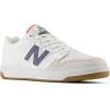 imageNew Balance Mens 480 V1 SneakerWhiteDark Arctic GreyGulf Red