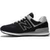 imageNew Balance Mens 574 Core SneakerBlackWhite
