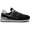 imageNew Balance Mens 574 Core SneakerBlackWhite
