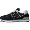 imageNew Balance Mens 574 Core SneakerBlackWhite