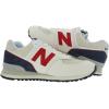 imageNew Balance Mens 574 Core SneakerWhiteRedNavywhitecotton Whitecloud White
