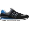 imageNew Balance Mens 574 V1 CoreBlackBlueGrey
