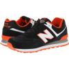 imageNew Balance Mens 574 V1 CoreBlackOrange Burst