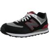 imageNew Balance Mens 574 V1 CoreBlackRedGrey