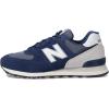 imageNew Balance Mens 574 V1 CoreWhiteNavyWhite