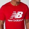 imageNew Balance Mens Essentials Stacked Logo TeeTeam Red Inline 1