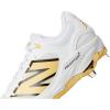 imageNew Balance Mens Fresh Foam X 3000 V7 Baseball Shoe WhiteMetallic GoldThunder 125