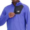 imageNew Balance Mens Nb Heat Grid Half Zip 22Marine Blue Heather