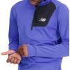 imageNew Balance Mens Nb Heat Grid Half Zip 22Marine Blue Heather