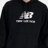 imageNew Balance Mens Sport Essentials Fleece Logo HoodieBlack
