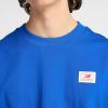 imageNew Balance Mens Woven Label TshirtBlue Gemstone