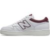 imageNew Balance Unisex Adult BB480 V1 Court SneakersWhite Bordeax