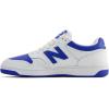 imageNew Balance Unisex Adult BB480 V1 Court SneakersWhiteCobalt BlueWhite