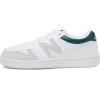 imageNew Balance Unisex Adult BB480 V1 Court SneakersWhiteNightwatch Green