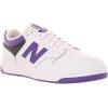 imageNew Balance Unisex Adult BB480 V1 Court SneakersWhitePrism PurpleBlack