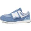 imageNew Balance UnisexChild 574 Newb V2 Familiar Ground Hook and Loop SneakerMercury BlueWhite
