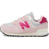 imageNew Balance UnisexChild 574 V1 70s Racing Laceup SneakerCrystal PinkCarnival Pink