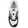 imageNew Balance UnisexChild 574 V1 Varsity Suede Laceup SneakerBlackMarsh Green