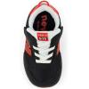 imageNew Balance UnisexChild Kids 515 Newb Hook ampamp Loop SneakerBlackTrue Red