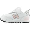imageNew Balance UnisexChild Kids 515 Newb Hook ampamp Loop SneakerWhiteShell Pink