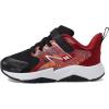 imageNew Balance UnisexChild Rave Run V2 Bungee Lace with Top Strap ShoeBlackTrue RedBlaze Orange