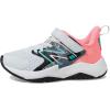 imageNew Balance UnisexChild Rave Run V2 Bungee Lace with Top Strap ShoeQuartz GreyUltra PinkCyber Jade