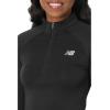 imageNew Balance Womens Athletics Heat Grid Half ZipBlack