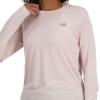 imageNew Balance Womens Athletics Long SleeveQuartz Pink Heather