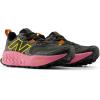 imageNew Balance Womens Fresh Foam X Hierro V8 Trail Running ShoeBlackReal PinkGinger Lemon