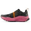 imageNew Balance Womens Fresh Foam X Hierro V8 Trail Running ShoeBlackReal PinkGinger Lemon